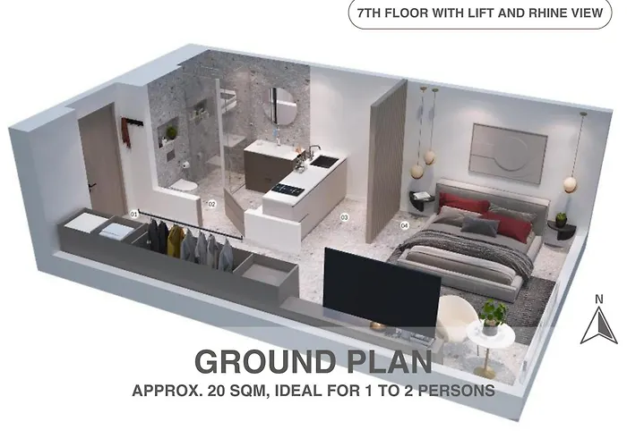 Hidden Treasure Mainz Altstadt - Rheinblick & Parkplatz Im Haus