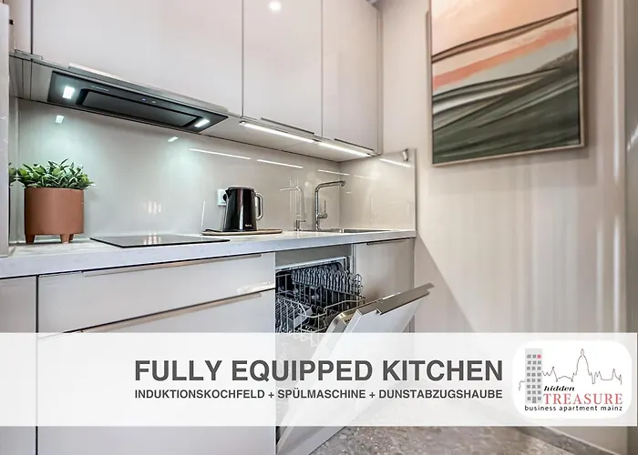 公寓 Hidden Treasure Mainz Altstadt - Rheinblick & Parkplatz Im Haus *